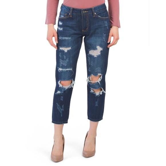 KanCan NWT Jeans Girlfriend Relaxed Cotton Ankle - Picture 3 of 9